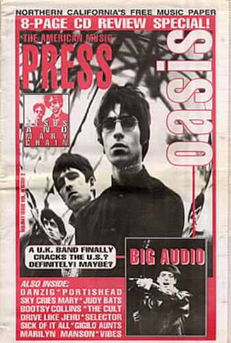Oasis The American Music Press magazine US OASMATH293491