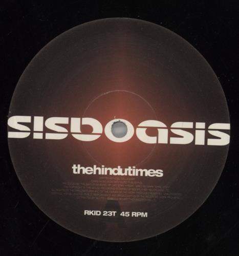 Oasis The Hindu Times - EX 12" vinyl single (12 inch record / Maxi-single) UK OAS12TH367104
