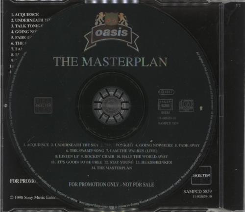 Oasis The Masterplan CD album (CDLP) UK OASCDTH123652