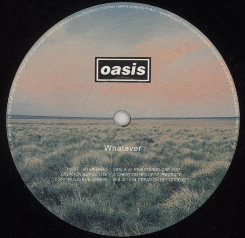 Oasis Whatever - VG 12" vinyl single (12 inch record / Maxi-single) UK OAS12WH813528