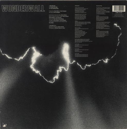 Oasis Wonderwall - EX 12" vinyl single (12 inch record / Maxi-single) UK OAS12WO597665