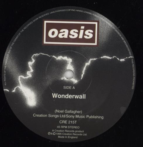Oasis Wonderwall - VG/EX 12" vinyl single (12 inch record / Maxi-single) UK OAS12WO856277