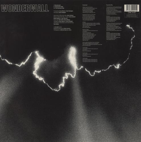 Oasis Wonderwall - VG/EX 12" vinyl single (12 inch record / Maxi-single) UK OAS12WO856277