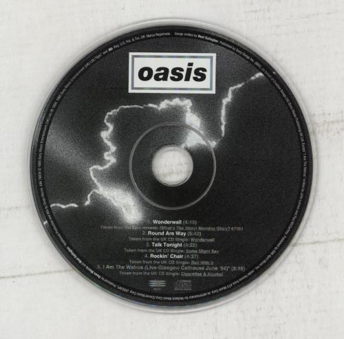 Oasis Wonderwall CD single (CD5 / 5") US OASC5WO58464
