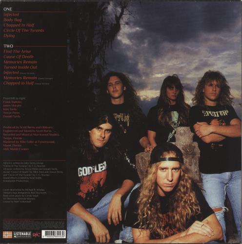 Obituary Cause Of Death - Orange And Black Vinyl vinyl LP album (LP record) French OB1LPCA867914