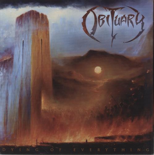 Obituary Dying Of Everything - Orange Krush Vinyl vinyl LP album (LP record) US OB1LPDY820878