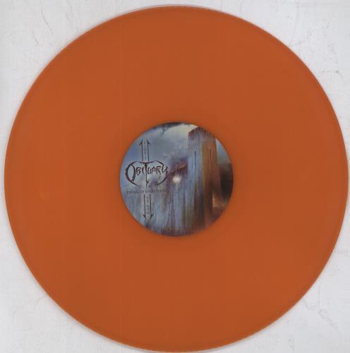 Obituary Dying Of Everything - Orange Krush Vinyl vinyl LP album (LP record) US OB1LPDY820878