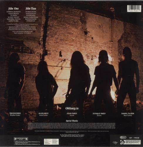 Obituary Slowly We Rot - EX vinyl LP album (LP record) Dutch OB1LPSL853254