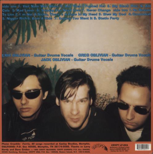 Oblivians Soul Food vinyl LP album (LP record) US -CMLPSO890181