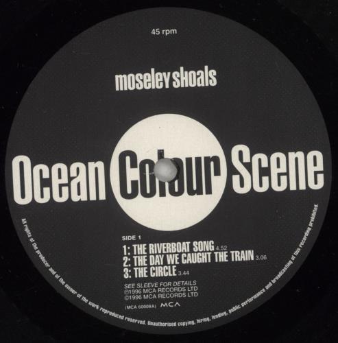 Ocean Colour Scene Moseley Shoals - Stickered 2-LP vinyl record set (Double LP Album) UK OCS2LMO397809