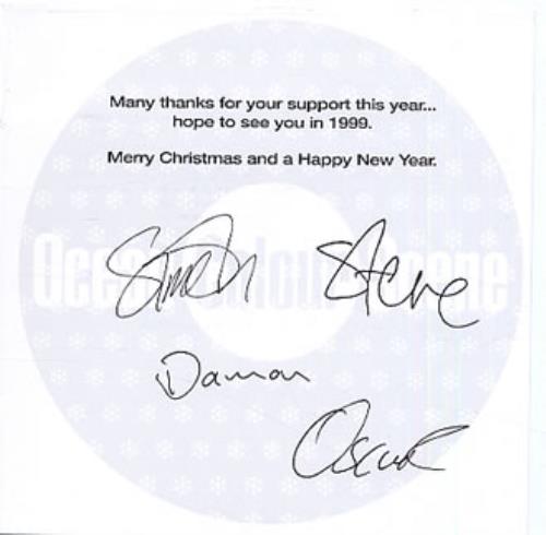 Ocean Colour Scene Seasons Greetings memorabilia UK OCSMMSE330880