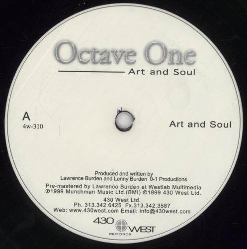 Octave One Art And Soul 12" vinyl single (12 inch record / Maxi-single) US OB412AR856808