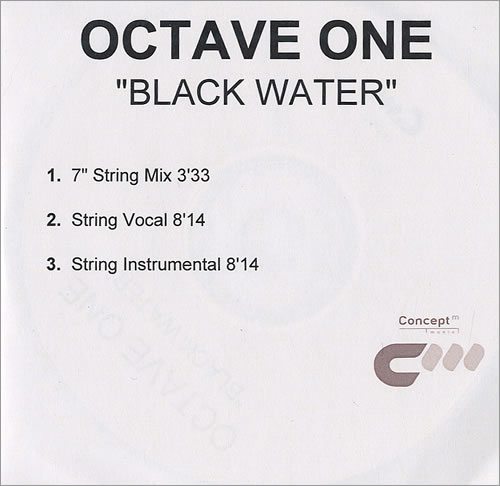 Octave One Black Water CD-R acetate UK OB4CRBL481627