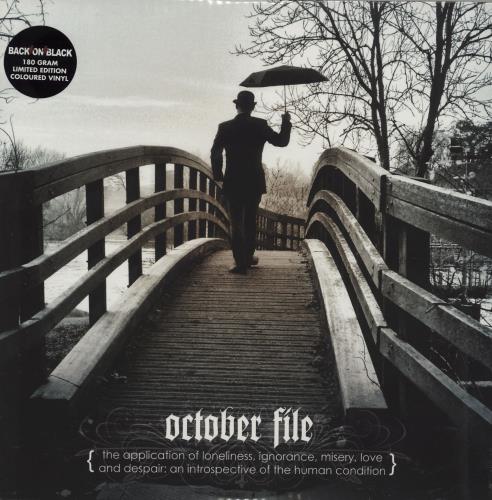 October File The Application Of Loneliness, Ignorance, Misery, Love And Despair... - Clear Vinyl 2-LP vinyl record set (Double LP Album) UK 14Z2LTH754457