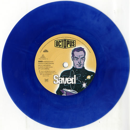 Octopus Saved - Blue Vinyl 7" vinyl single (7 inch record / 45) UK OCP07SA513587