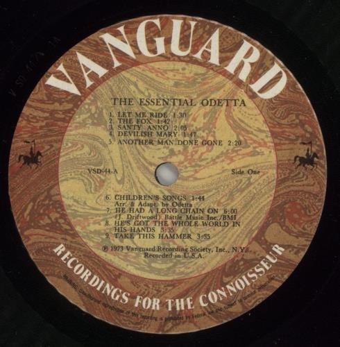 Odetta The Essential Odetta vinyl LP album (LP record) US ODTLPTH876197