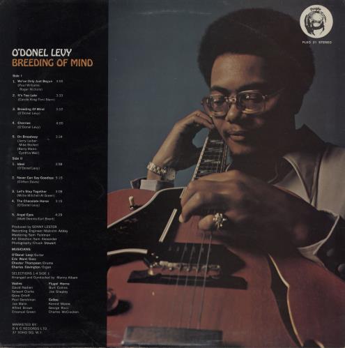 O'Donel Levy Breeding Of Mind vinyl LP album (LP record) UK O3ELPBR758185