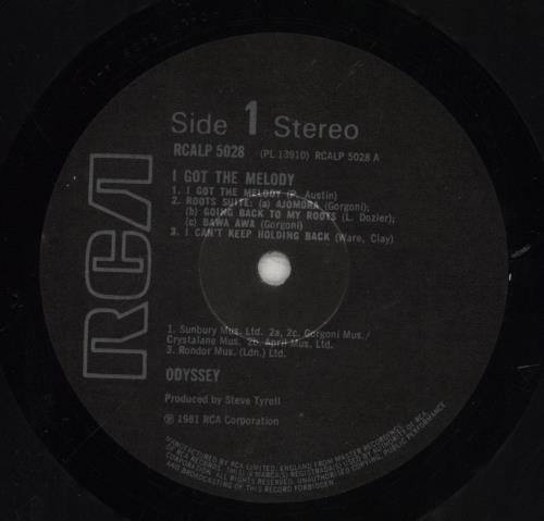 Odyssey I Got The Melody vinyl LP album (LP record) UK ODYLPIG705149