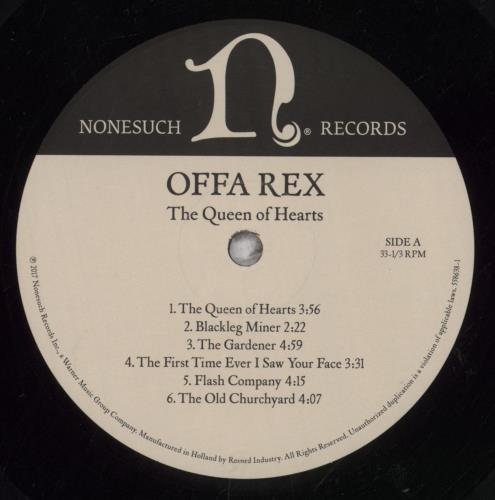 Offa Rex The Queen Of Hearts vinyl LP album (LP record) US 732LPTH846749