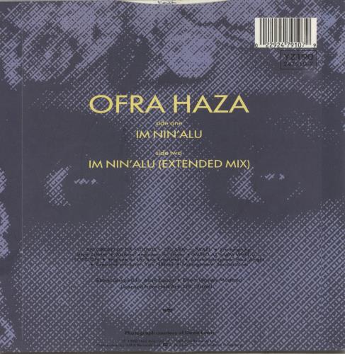 Ofra Haza Im Nin'alu 7" vinyl single (7 inch record / 45) UK OFR07IM33967