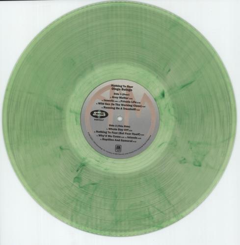 Oingo Boingo Nothing To Fear - Clear and Metallic Green Vinyl vinyl LP album (LP record) US BOILPNO870106