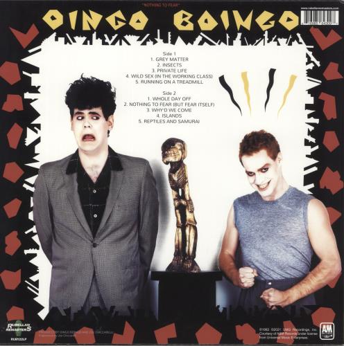 Oingo Boingo Nothing To Fear - Clear and Metallic Green Vinyl vinyl LP album (LP record) US BOILPNO870106