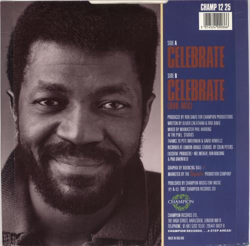 Oliver Cheatham Celebrate 12" vinyl single (12 inch record / Maxi-single) UK OMJ12CE725176