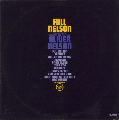 Oliver Nelson Full Nelson vinyl LP album (LP record) US OA4LPFU807710