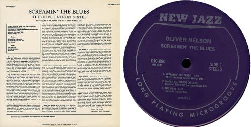 Oliver Nelson Screamin' The Blues vinyl LP album (LP record) US OA4LPSC364340