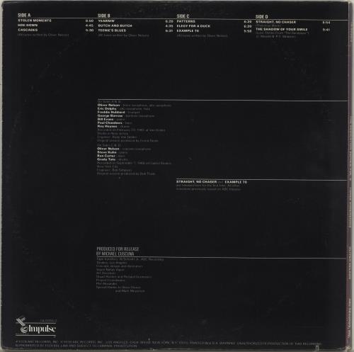 Oliver Nelson Three Dimensions 2-LP vinyl record set (Double LP Album) US OA42LTH708528