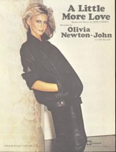 Olivia Newton John A Little More Love sheet music UK ONJSMAL162387