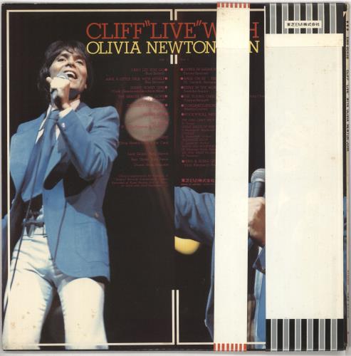 Olivia Newton John Cliff Live With Olivia Newton-John - Double Obi vinyl LP album (LP record) Japanese ONJLPCL275592