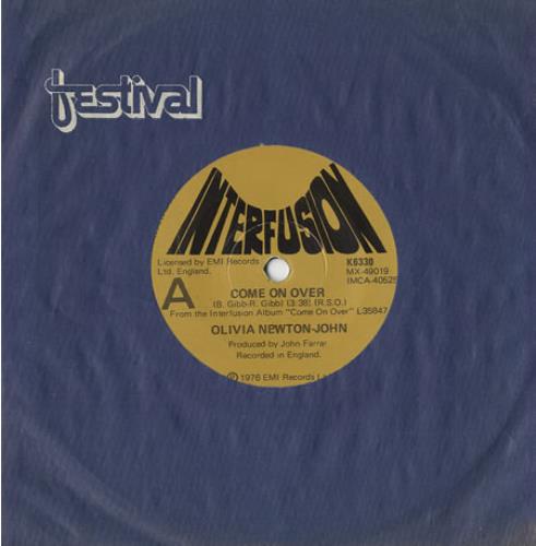Olivia Newton John Come On Over 7" vinyl single (7 inch record / 45) New Zealand ONJ07CO414915
