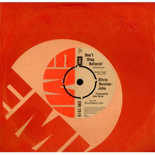 Olivia Newton John Don't Stop Believin' 7" vinyl single (7 inch record / 45) UK ONJ07DO76601