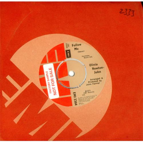 Olivia Newton John Follow Me - Factory Sample 7" vinyl single (7 inch record / 45) UK ONJ07FO415748