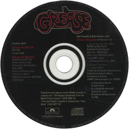 Olivia Newton John Grease Remix '98 CD single (CD5 / 5") US ONJC5GR111886