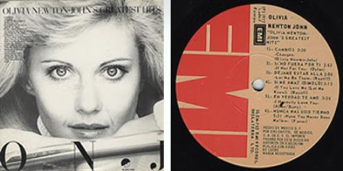 Olivia Newton John Greatest Hits vinyl LP album (LP record) Mexican ONJLPGR274019