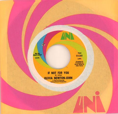 Olivia Newton John If Not For You 7" vinyl single (7 inch record / 45) US ONJ07IF414736