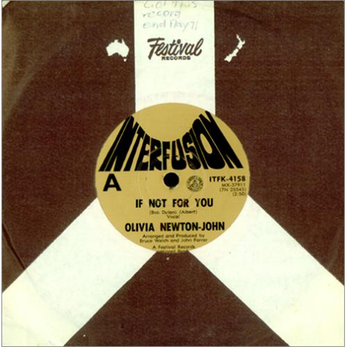 Olivia Newton John If Not For You 7" vinyl single (7 inch record / 45) New Zealand ONJ07IF414899