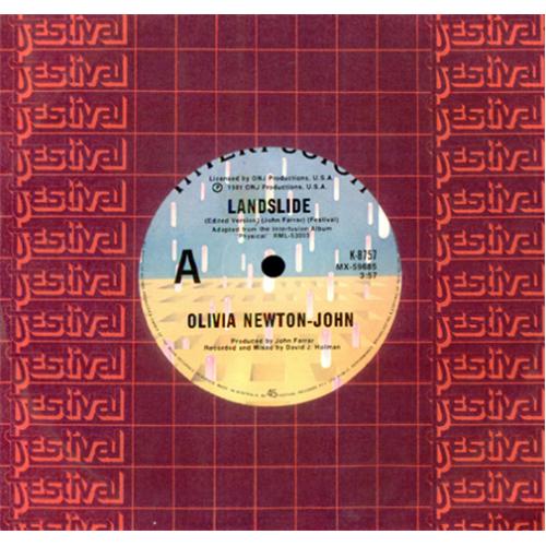 Olivia Newton John Landslide 7" vinyl single (7 inch record / 45) Australian ONJ07LA414903