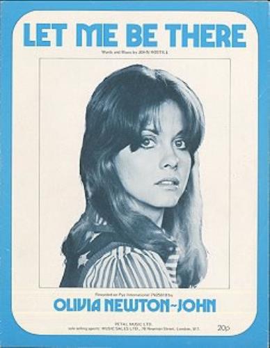 Olivia Newton John Let Me Be There sheet music UK ONJSMLE162457