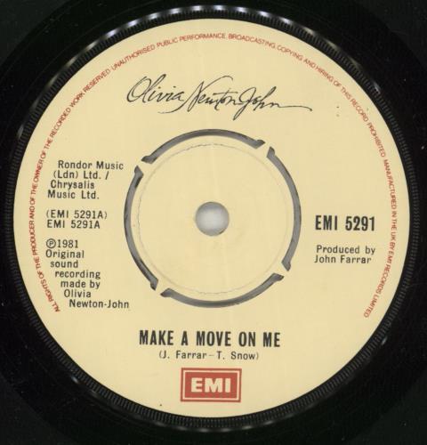 Olivia Newton John Make A Move On Me 7" vinyl single (7 inch record / 45) UK ONJ07MA39739