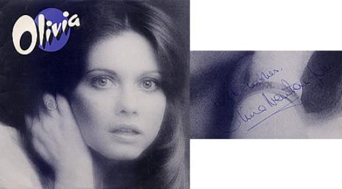 Olivia Newton John Olivia - autographed vinyl LP album (LP record) UK ONJLPOL197730