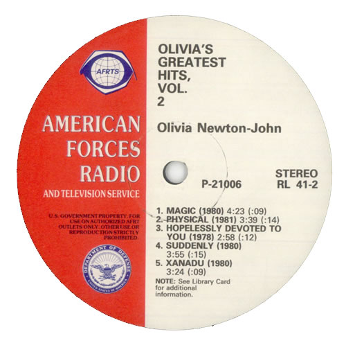 Olivia Newton John Olivia's Greatest Hits Vol. 2 vinyl LP album (LP record) US ONJLPOL291251