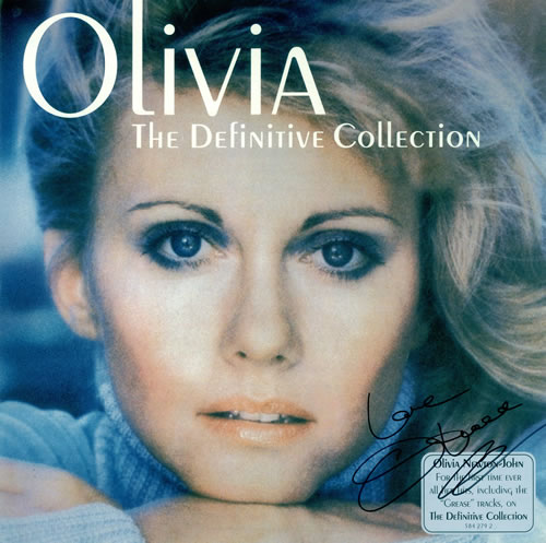 Olivia Newton John The Definitive Collection - Autographed display UK ONJDITH487660