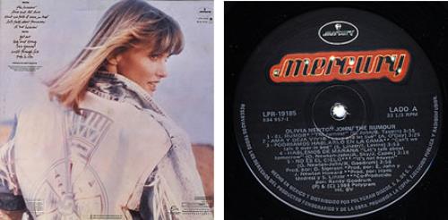 Olivia Newton John The Rumour vinyl LP album (LP record) Mexican ONJLPTH262114