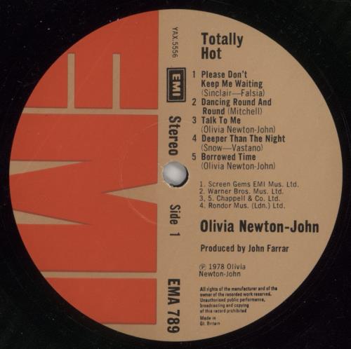 Olivia Newton John Totally Hot vinyl LP album (LP record) UK ONJLPTO34154