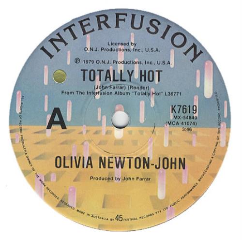 Olivia Newton John Totally Hot 7" vinyl single (7 inch record / 45) Australian ONJ07TO414841