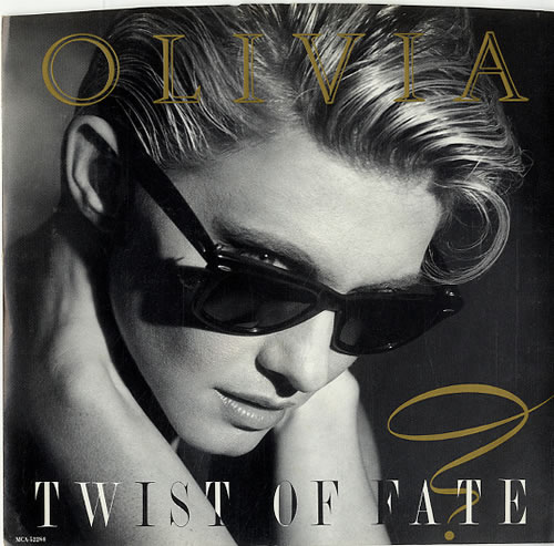 Olivia Newton John Twist Of Fate 7" vinyl single (7 inch record / 45) US ONJ07TW617585