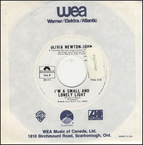 Olivia Newton John What Is Life 7" vinyl single (7 inch record / 45) Canadian ONJ07WH171874